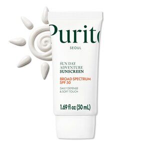 PURITO Korean Sunscreen SPF 50 | Lightest Texture, No White Cast, Broad Spectrum